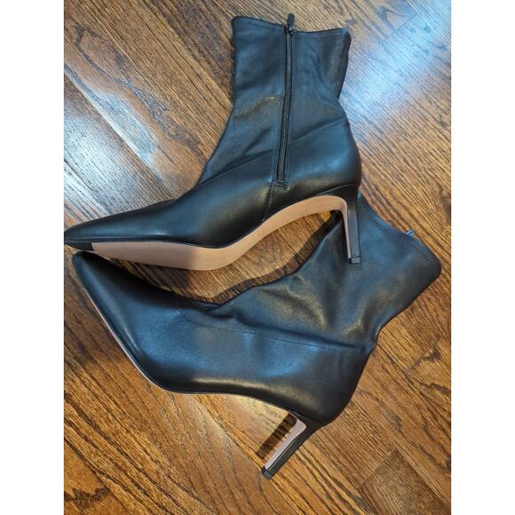 NWOB Veronica Beard Lexi Leather Ankle Boots - Picture 4 of 4